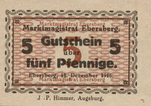 Germany, 5 Pfennig, E2.3a