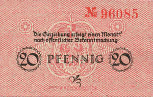 Germany, 20 Pfennig, E25.1b
