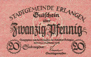 Germany, 20 Pfennig, E25.1b