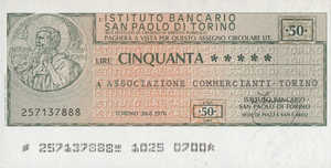 Italy, 50 Lira, 121-6