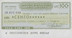 Italy, 100 Lira, 15-45