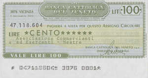 Italy, 100 Lira, 15-44