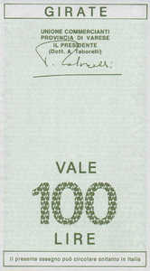 Italy, 100 Lira, 112-1