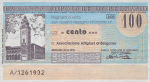 Italy, 100 Lira, 41-3