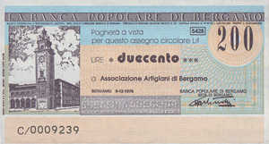 Italy, 200 Lira, 43-1