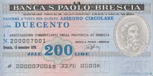 Italy, 200 Lira, 55-1