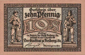 Germany, 10 Pfennig, F19.3a