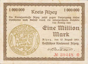 Germany, 1,000,000 Mark, 87f