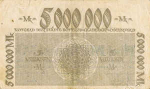 Germany, 5,000,000 Mark, 544e