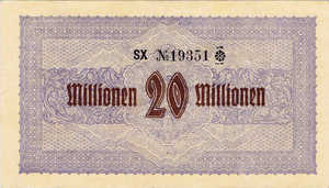 Germany, 20,000,000 Mark, 866g