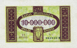 Germany, 10,000,000 Mark, 912m