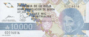 Argentina, 10,000 Austral, 044
