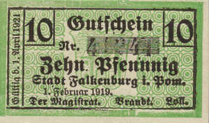 Germany, 10 Pfennig, F2.4a