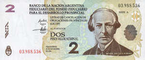 Argentina, 2 Peso, 200
