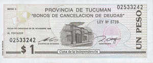 Argentina, 1 Peso, S2720, 432