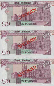 Ireland, Northern, 10 Pound, P71s, B120as