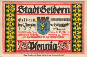 Germany, 75 Pfennig, 416.1