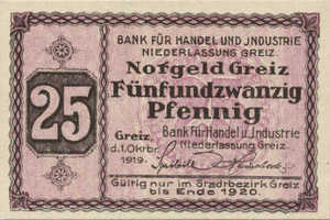 Germany, 25 Pfennig, Schoenawa 66.D5