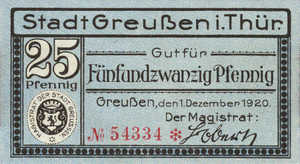 Germany, 25 Pfennig, G43.2a