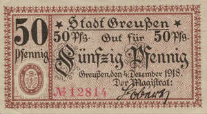 Germany, 50 Pfennig, G43.1b