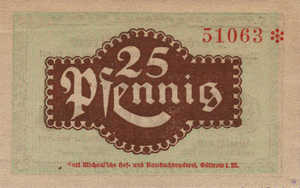 Germany, 25 Pfennig, G63.1a
