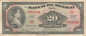 Mexico, 20 Peso, P54n