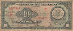 Mexico, 10 Peso, P58g