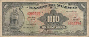 Mexico, 1,000 Peso, P52m