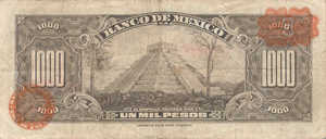Mexico, 1,000 Peso, P52n