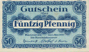 Germany, 50 Pfennig, H13.6b