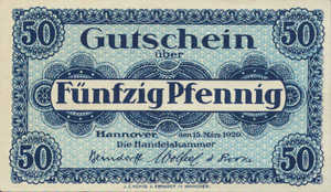 Germany, 50 Pfennig, H13.7b