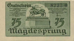 Germany, 75 Pfennig, 582.5