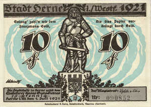 Germany, 10 Pfennig, 602.3a