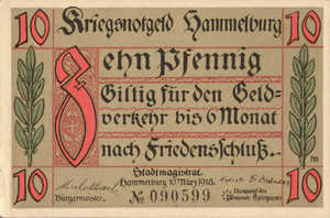 Germany, 10 Pfennig, H10.3b