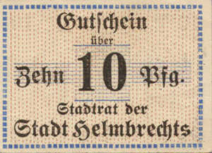 Germany, 10 Pfennig, H27.5b