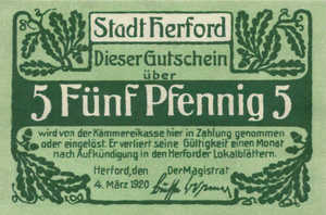 Germany, 5 Pfennig, H28.5a
