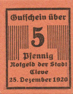 Germany, 5 Pfennig, C17.1a