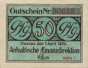 Germany, 50 Pfennig, A17.5a