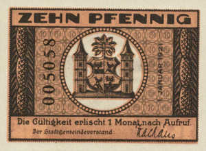 Germany, 10 Pfennig, 643.1a