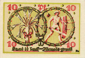 Germany, 10 Pfennig, I4.6a