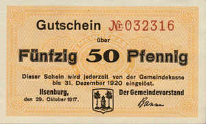 Germany, 50 Pfennig, I3.1b
