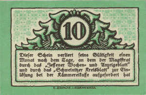 Germany, 10 Pfennig, J8.1a