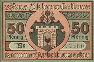 Germany, 50 Pfennig, K3.2b