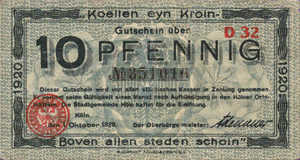 Germany, 10 Pfennig, K30.11a