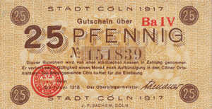 Germany, 25 Pfennig, K30.7b