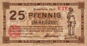 Germany, 25 Pfennig, K30.16b