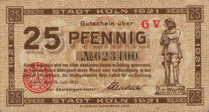 Germany, 25 Pfennig, K30.19b