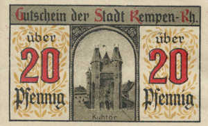 Germany, 20 Pfennig, K21.4a