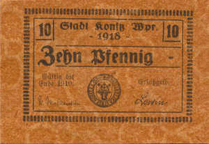 Germany, 10 Pfennig, K42.8c