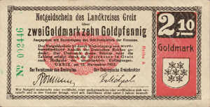 Germany, 2.10 Gold Mark, G071.1